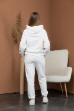Костюм 25.2595 н Трикотаж двухнитка, колір Молочний, 40(XS), 42(S), 44(М) - Зображення 3