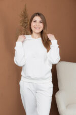 Костюм 25.2595 н Трикотаж двухнитка, колір Молочний, 40(XS), 42(S), 44(М) - Зображення 4