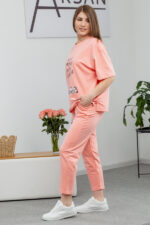 Костюм 25.2646 н Трикотаж двухнитка, колір Персик, 40(XS), 42(S), 44(М) - Зображення 2