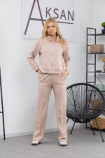 Костюм 25.2590 н Замш тонкий, колір Беж, 42(S), 44(М), 46(L)