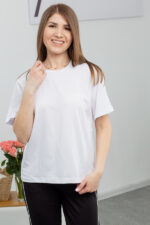 Костюм 25.2640 н Трикотаж двухнитка, колір Білий+чорний, 42(S), 44(М), 46(L) - Зображення 4