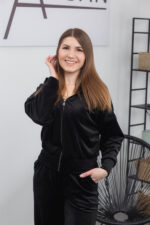 Костюм 25.2597 н Велюр тонкий, колір Чорний, 40(XS), 42(S), 44(М) - Зображення 4