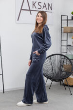 Костюм 25.2597 н Велюр тонкий, колір Графіт, 40(XS), 42(S), 44(М) - Зображення 2