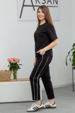 Костюм 25.2640 н Трикотаж двухнитка, колір Чорний, 42(S), 44(М), 46(L) - Зображення 2