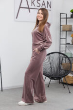 Костюм 25.2597 н Велюр тонкий, колір Капучіно, 40(XS), 42(S), 44(М) - Зображення 2