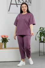 Костюм 25.2646 б Трикотаж двухнитка, колір Баклажан, 46(L), 48(XL), 50(ХХL) - Зображення 2