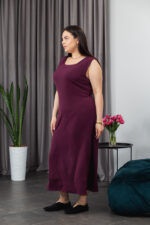 Сукня 25.2667 б Американський креп, колір Бургунді, 48(XL), 50(ХХL), 52(3XL) - Зображення 2