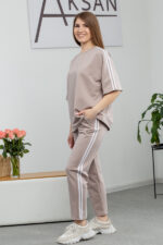Костюм 25.2639 н Трикотаж двухнитка, колір Світле латте, 40(XS), 42(S), 44(М) - Зображення 2