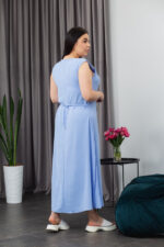 Сукня 25.2667 б Американський креп, колір Блакитний, 48(XL), 50(ХХL), 52(3XL) - Зображення 3
