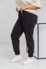 Штани 20.493 с.б Трикотаж двухнитка, колір Чорний, 56(5XL), 58(6XL), 60(7XL) - Зображення 2