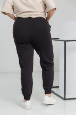Штани 20.493 с.б Трикотаж двухнитка, колір Чорний, 56(5XL), 58(6XL), 60(7XL) - Зображення 3