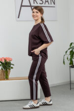 Костюм 25.2639 н Трикотаж двухнитка, колір Темний шоколад, 40(XS), 42(S), 44(М) - Зображення 2