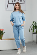 Костюм 25.2639 н Трикотаж двухнитка, колір Блакитний, 40(XS), 42(S), 44(М)