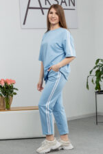 Костюм 25.2639 н Трикотаж двухнитка, колір Блакитний, 40(XS), 42(S), 44(М) - Зображення 2