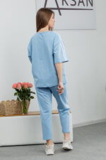 Костюм 25.2639 н Трикотаж двухнитка, колір Блакитний, 40(XS), 42(S), 44(М) - Зображення 3