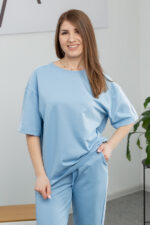 Костюм 25.2639 н Трикотаж двухнитка, колір Блакитний, 40(XS), 42(S), 44(М) - Зображення 4