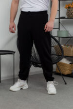 Штани 25.2610 б Трикотаж петля, колір Чорний, XL, ХXL