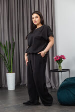 Костюм 25.2664 б Льон, колір Чорний, 48(XL), 50(ХХL), 52(3XL) - Зображення 2