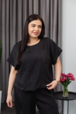 Костюм 25.2664 б Льон, колір Чорний, 48(XL), 50(ХХL), 52(3XL) - Зображення 4