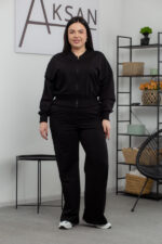 Костюм 25.2605 б Трикотаж двухнитка, колір Чорний, 48(XL), 50(ХХL)