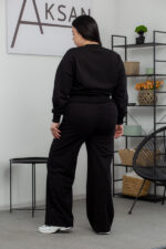 Костюм 25.2605 б Трикотаж двухнитка, колір Чорний, 48(XL), 50(ХХL) - Зображення 3