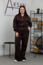 Костюм 25.2605 б Трикотаж двухнитка, колір Темний шоколад, 48(XL), 50(ХХL)