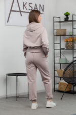 Костюм 25.2583 н Трикотаж двухнитка, колір Світле латте, 40(XS), 42(S), 44(М) - Зображення 3