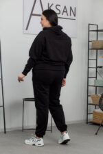 Костюм 25.2583 б Трикотаж двухнитка, колір Чорний, 46(L), 48(XL), 50(ХХL) - Зображення 3