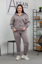 Костюм 25.2583 б Трикотаж двухнитка, колір Темно сірий, 46(L), 48(XL), 50(ХХL)