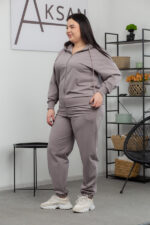 Костюм 25.2583 б Трикотаж двухнитка, колір Темно сірий, 46(L), 48(XL), 50(ХХL) - Зображення 2