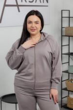 Костюм 25.2583 б Трикотаж двухнитка, колір Темно сірий, 46(L), 48(XL), 50(ХХL) - Зображення 4