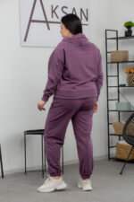 Костюм 25.2583 б Трикотаж двухнитка, колір Баклажан, 46(L), 48(XL), 50(ХХL) - Зображення 3