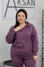 Костюм 25.2583 б Трикотаж двухнитка, колір Баклажан, 46(L), 48(XL), 50(ХХL) - Зображення 4