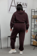 Костюм 25.2542 б Трикотаж петля, колір Темний шоколад, 48(XL), 50(ХХL) - Зображення 3