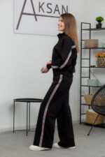 Костюм 25.2604 н Трикотаж двухнитка, колір Чорний, 42(S), 44(М), 46(L) - Зображення 2