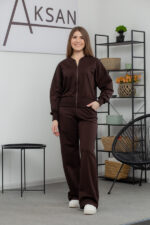 Костюм 25.2605 н Трикотаж двухнитка, колір Темний шоколад, 42(S), 44(М), 46(L)
