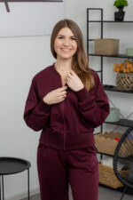 Костюм 25.2605 н Трикотаж двухнитка, колір Бургунді, 42(S), 44(М), 46(L) - Зображення 4
