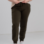 Damenhose 20.493, 48(XL), 50(2XL), 52(3XL), Khaki 2, sportliche Jogger in großen Größen