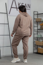 Костюм 22.1417 с.б Замш тонкий, колір Какао, 56(5XL), 58(6XL), 60(7XL) - Зображення 3