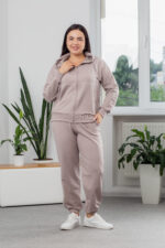 Set 25.2729 two-thread knit fabric, color Light latte, 48(XL), 50(XXL), 52(3XL)