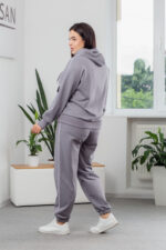 Komplet 25.2729 dzianina dresowa dwunitkowa, kolor Ciemnoszary, 48(XL), 50(XXL), 52(3XL) - Image 3