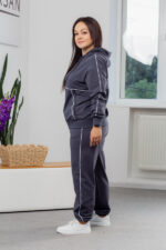 Komplet 25.2729 dzianina dresowa dwunitkowa, kolor Fumé, 48(XL), 50(XXL), 52(3XL) - Image 2
