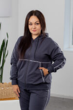 Komplet 25.2729 dzianina dresowa dwunitkowa, kolor Fumé, 48(XL), 50(XXL), 52(3XL) - Image 4