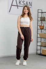 Штани 21.908 н Трикотаж двухнитка, колір Темний шоколад, 40(XS), 42(S), 44(М), 46(L) - Зображення 4
