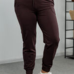Hosen 25.493 Zweifaden-Strickstoff, Farbe Dunkle Schokolade, 48(XL), 50(XXL), 52(3XL)