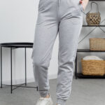Pantaloni 25.493 tricot dublu, culoare Melanj, 42(S), 44(M), 46(L), 48(XL)