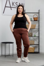 Hosen 25.493 Zweifaden-Strickstoff, Farbe Helle Schokolade, 48(XL), 50(XXL), 52(3XL) - Image 4