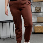 Hosen 25.493 Zweifaden-Strickstoff, Farbe Helle Schokolade, 50(XXL), 52(3XL), 54(4XL)