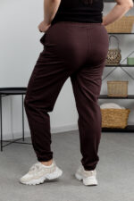 Штани 21.908 б Трикотаж двухнитка, колір Темний шоколад, 48(XL), 50(ХХL), 52(3XL) - Зображення 3