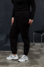 Pantaloni 20.493 tricot dublu, culoare Negru, 50(XXL), 52(3XL), 54(4XL) - Image 2